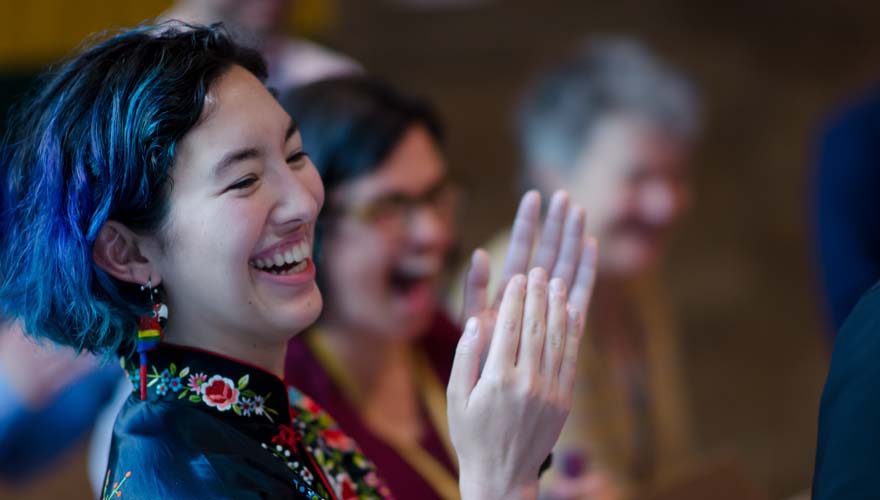 Students at the 2016 LGBT End of Year Gathering.